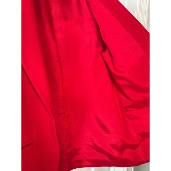 Vintage 100% Pure Wool Red Blazer Jacket Fundamental Things 8P - Picture 5 of 11